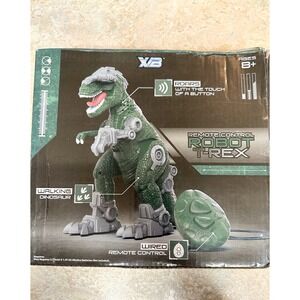 XB Remote Control Robot T-Rex Wired Fossil Remote Walking Roaring Dinosaur Toy